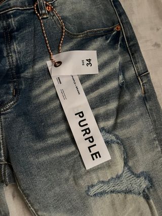 Jeans Slim Purple Brand Blu Taglia 34