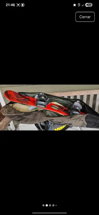 Tabla Snowboard Nitro Icon 49 + Funda + Fijaciones