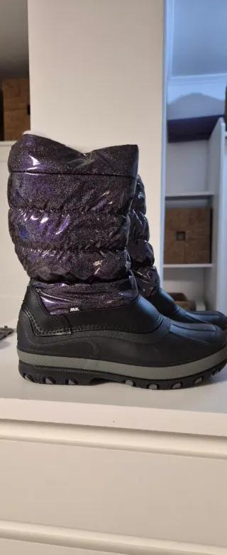 Botas de Nieve Antárctica Impermeables Morado/Negr