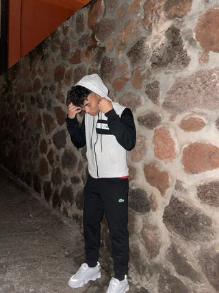 Chándal Lacoste Blanco y Negro