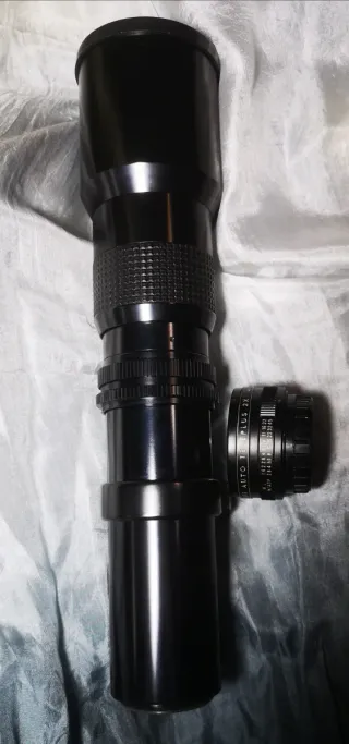 Supertele Maginon 500 f8 M42 + Teleplus x2