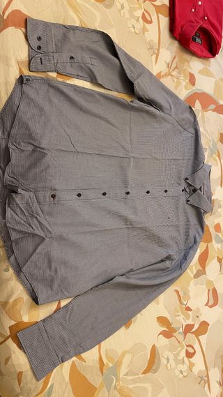 Camisa Tommy Hilfiger Azul y Blanca