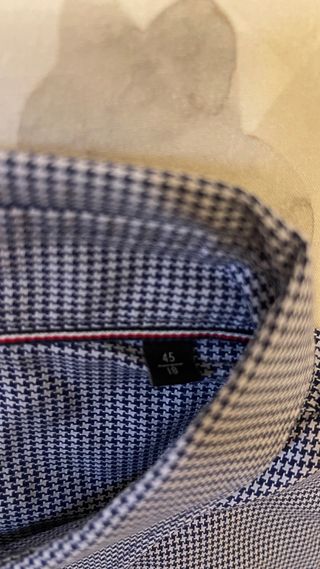 Camisa Tommy Hilfiger Azul y Blanca