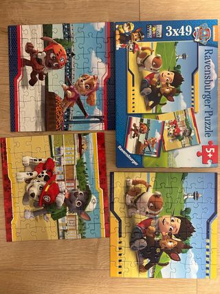 Puzzles Patrulla Canina Ravensburger 3x49