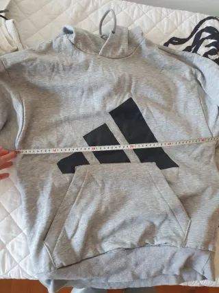 Sudadera Adidas Gris capucha