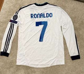 Camiseta Real Madrid Adidas Blanca Manga Larga