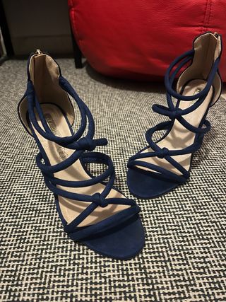 Sandalias de tacón ALEX SILVA azul