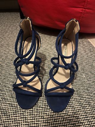 Sandalias de tacón ALEX SILVA azul