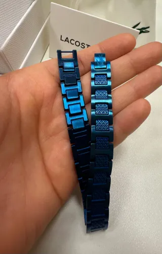Pulsera Lacoste Azul y Plateada