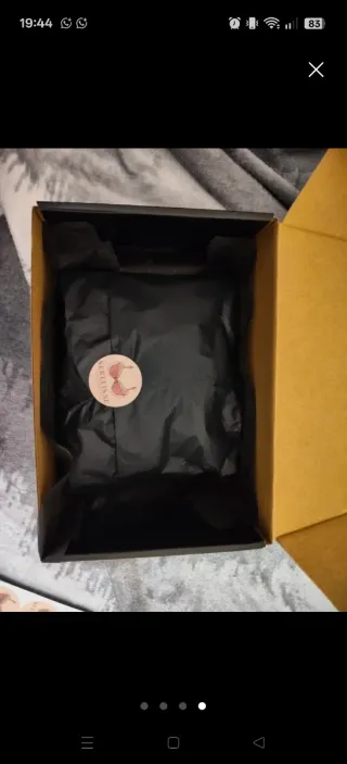 Conjunto sujetador y tanga satén talla 95B M