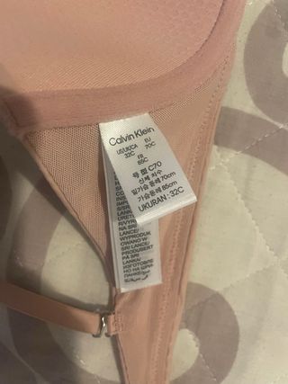 Conjunto lencería Calvin Klein Beige/Rosa
