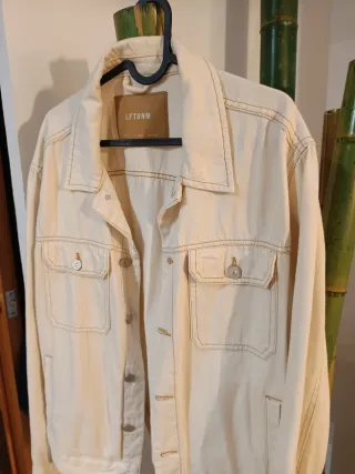Chaqueta vaquera Lefties Beige Unisex Talla L
