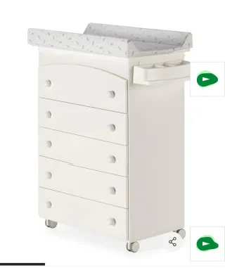 Cómoda-Bañera Micuna My Baby Koala blanco semimate