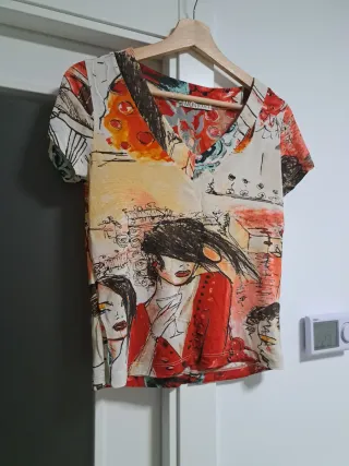 Camiseta Talla L Multicolor