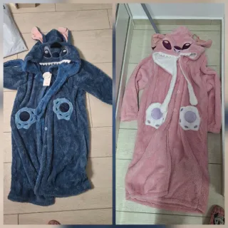 Vestaglia Stitch Coppia Blu e Rosa