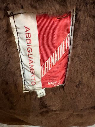 Cappotto shearling pelle scamosciata vintage