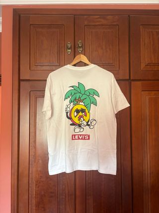 Camiseta Levi's Blanca Estampada
