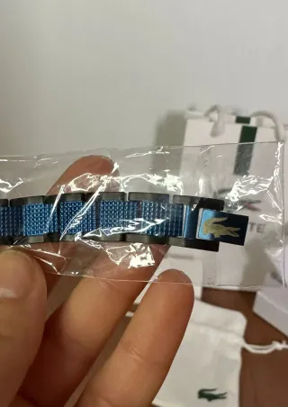Pulsera Lacoste Azul y negro