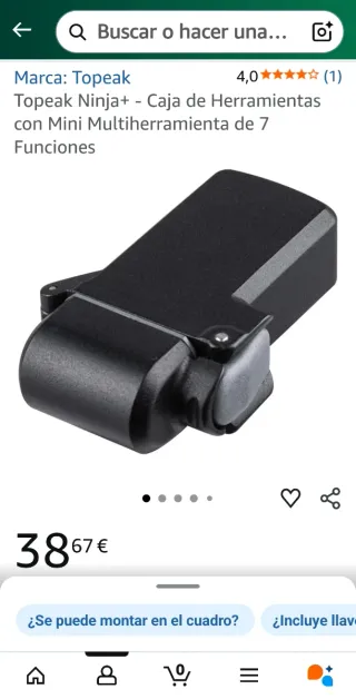 Topeak Ninja+ Caja Herramientas MTB