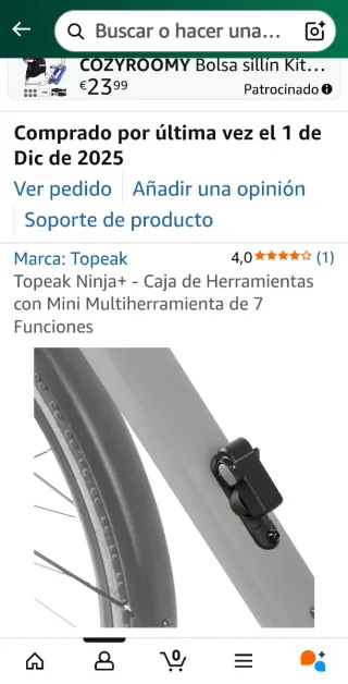 Topeak Ninja+ Caja Herramientas MTB