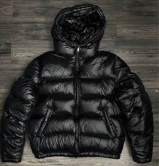 Plumífero Zara Negro Brillante