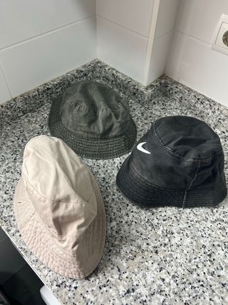 Lote 3 Gorras Bucket Nike