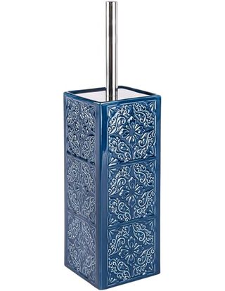 Wenko Cordoba Juego para El WC, Cerámica, Azul, 9.