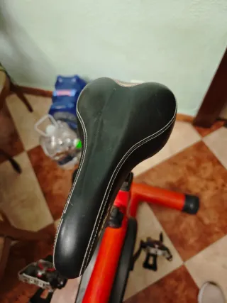 Bicicleta de Spinning Roja y Azul