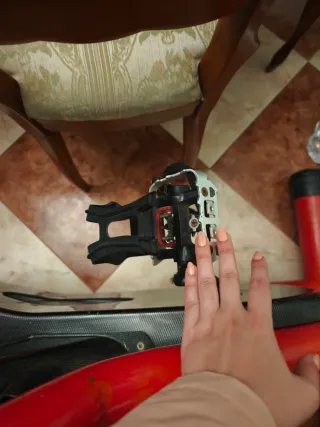 Bicicleta de Spinning Roja y Azul