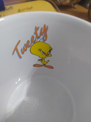Tazza Tweety 1998 in ceramica gialla
