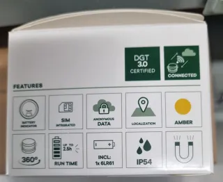 12 Balizas V16 Osram Geolocalizadas Homologadas