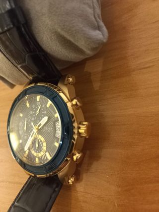 Reloj Guess Pinnacle W0673G2 Dorado y Azul