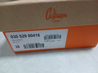 Sandalias Castañer Plata Talla 38