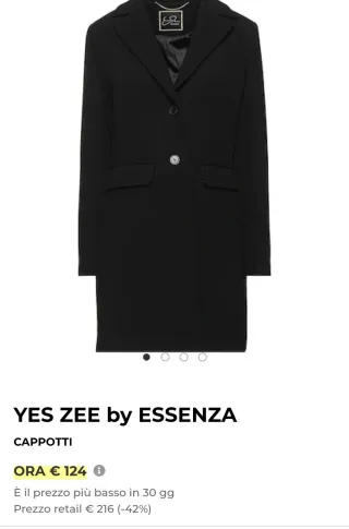 Cappotto Yes Zee taglia S