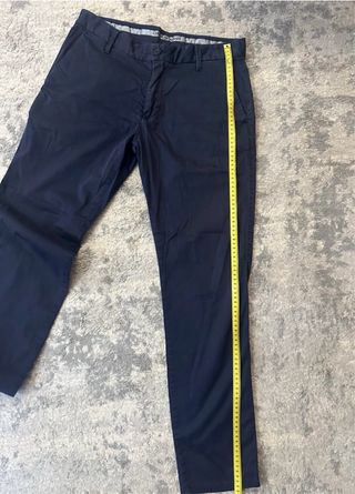 Pantalones de vestir azul hombre