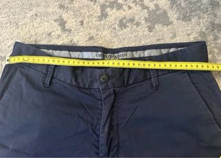 Pantalones de vestir azul hombre