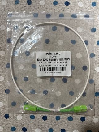 Cable Fibra Óptica SC/APC-SC/APC 0.6M