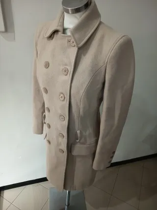 Cappottino beige doppiopetto