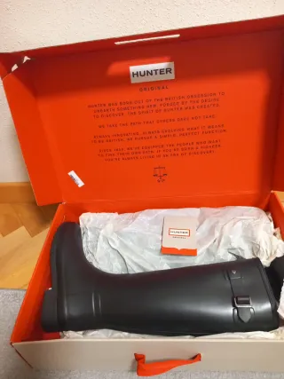 Botas Hunter Negras Talla 36