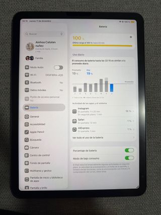 iPad Air 4 2022 gris espacial