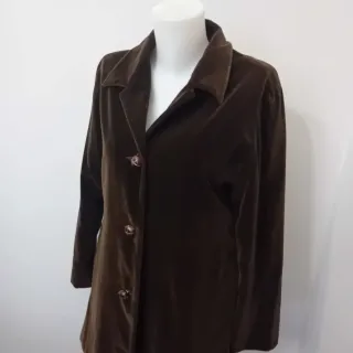 Giacca Les Copains velluto marrone taglia 42