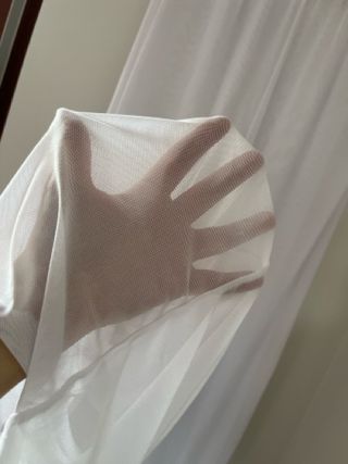 Pantalone bianco trasparente