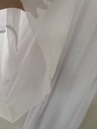 Pantalone bianco trasparente