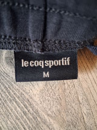 Pantalón deportivo Le Coq Sportif negro y azul