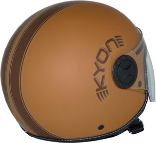 Casco jet con 2 visores en color negro mate con ra
