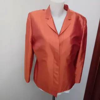 Giacca arancione in seta