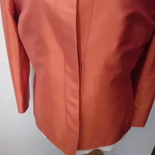 Giacca arancione in seta