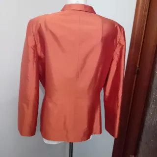 Giacca arancione in seta