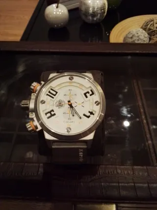 Reloj Calgary Plata y Blanco