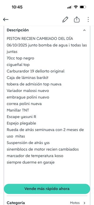 Beta Ark 70cc Top Negro